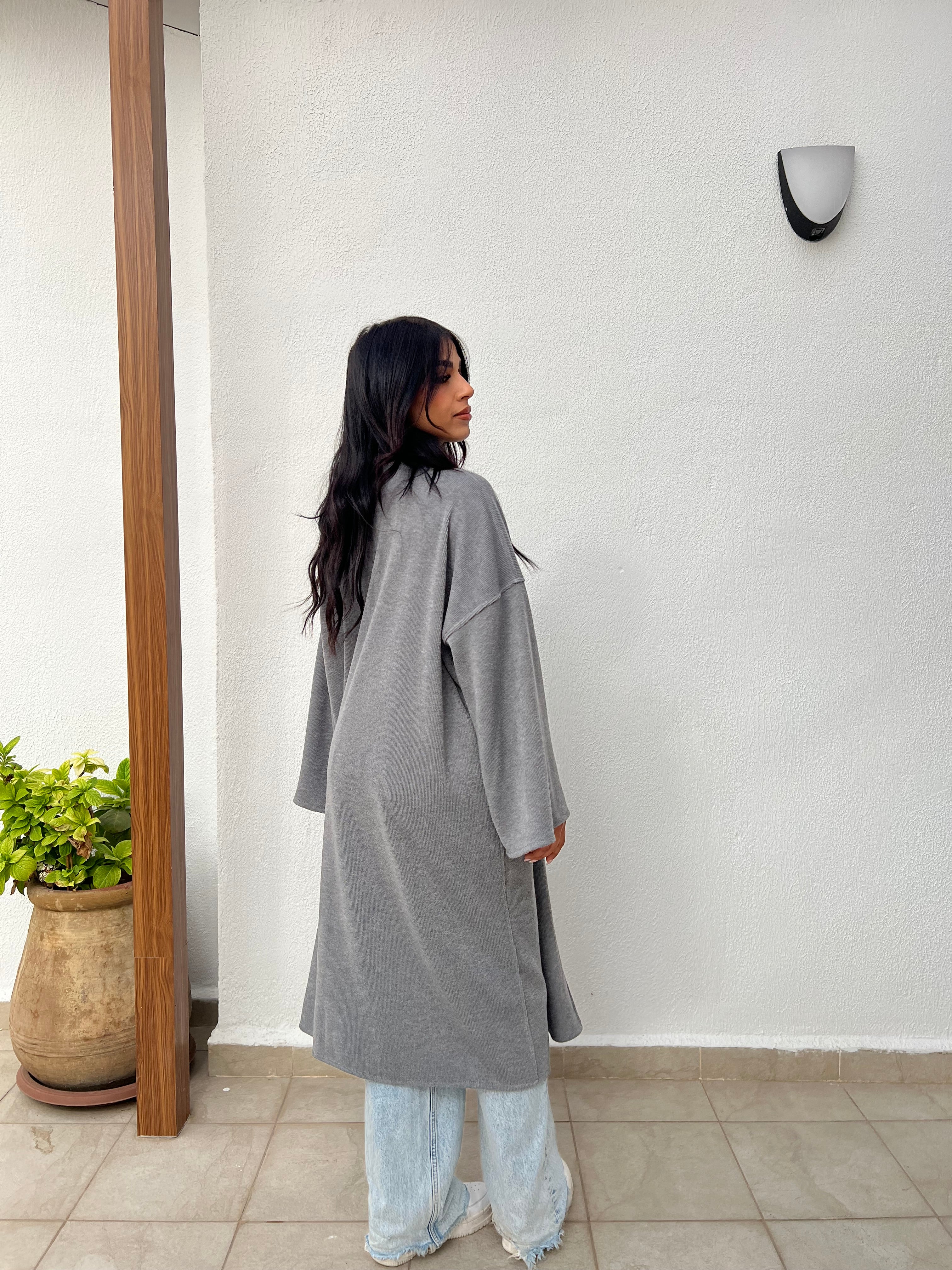 Gilet laine côtelé