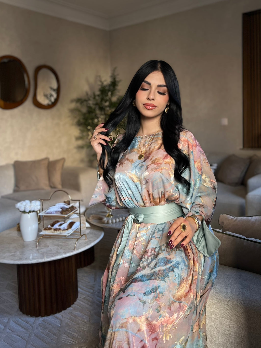 Gandoura mousseline de soie