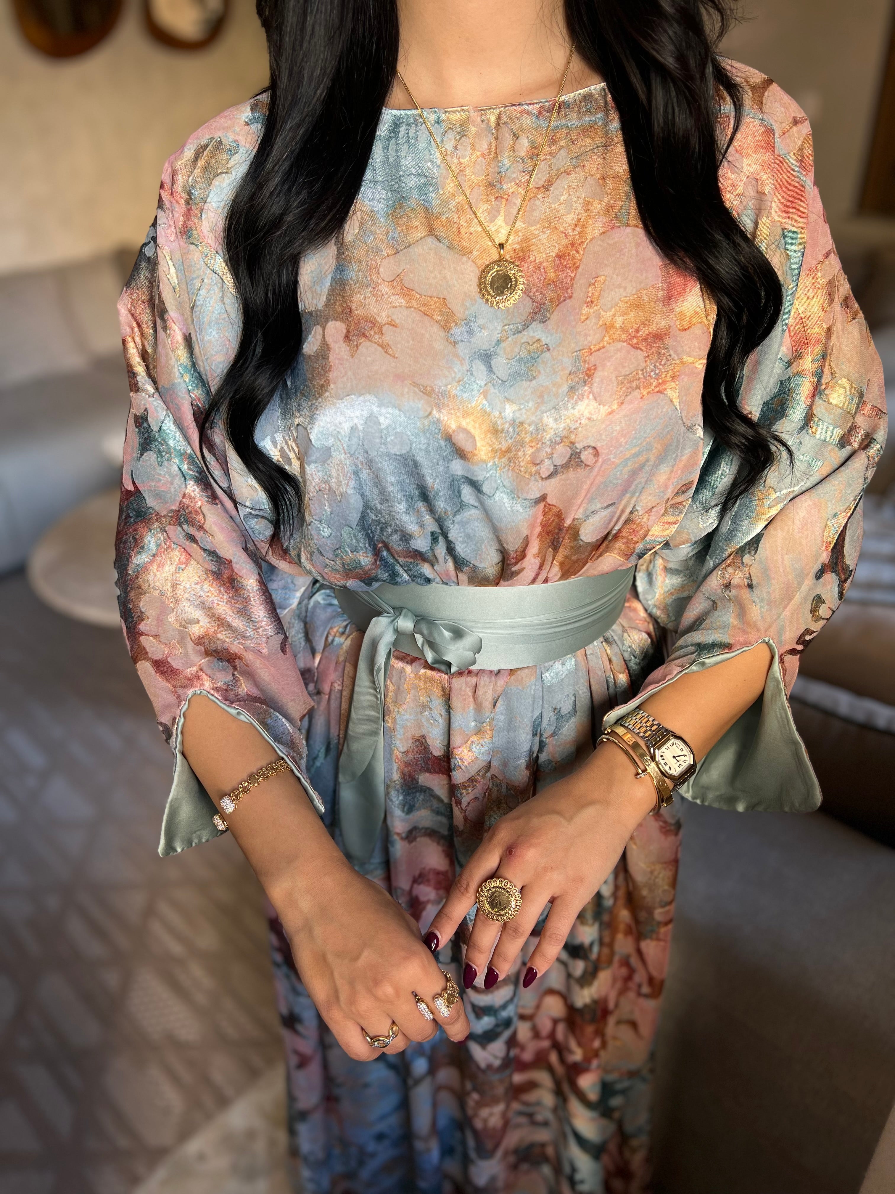 Gandoura mousseline de soie