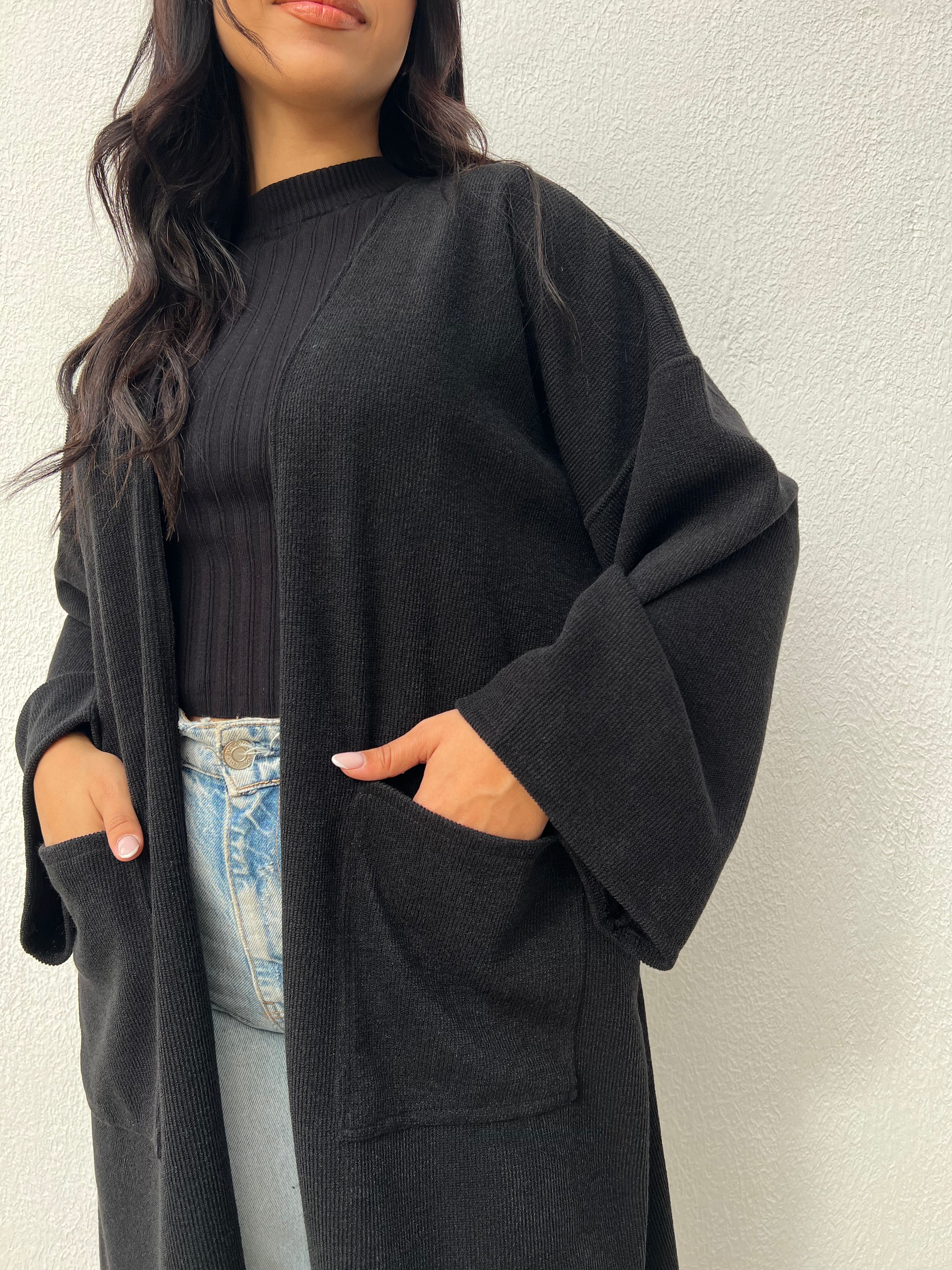 Gilet laine côtelé