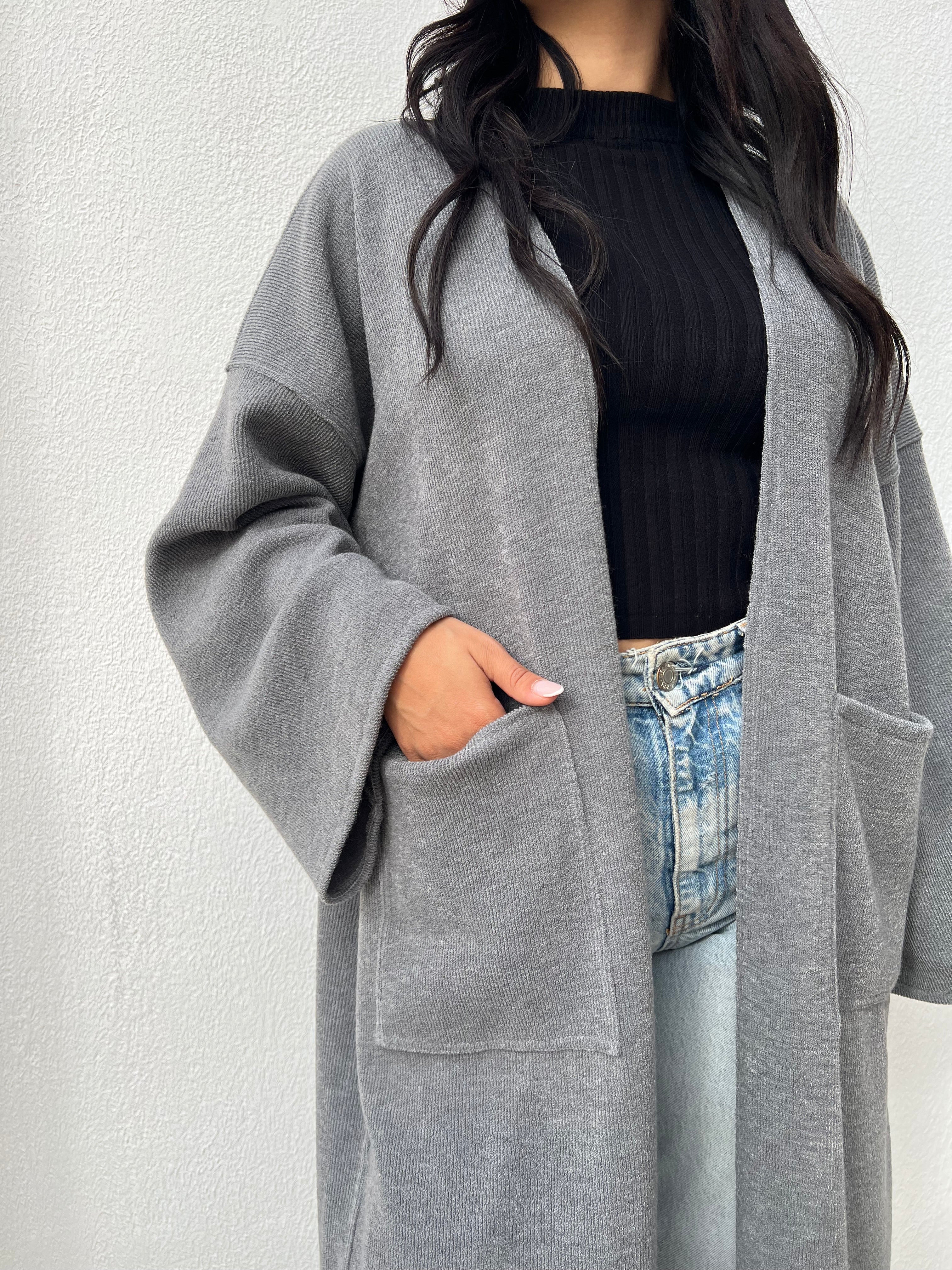 Gilet laine côtelé