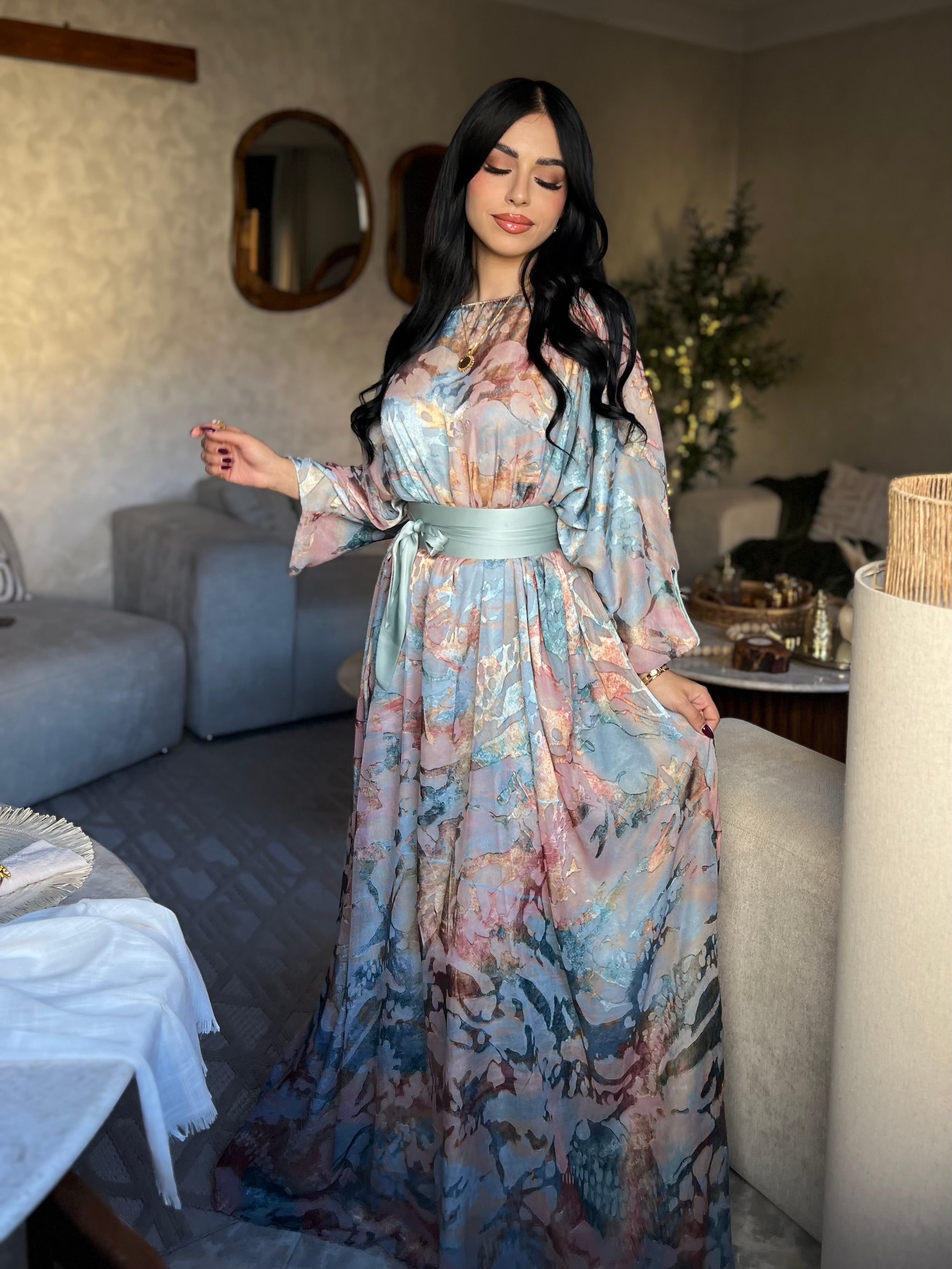 Gandoura mousseline de soie