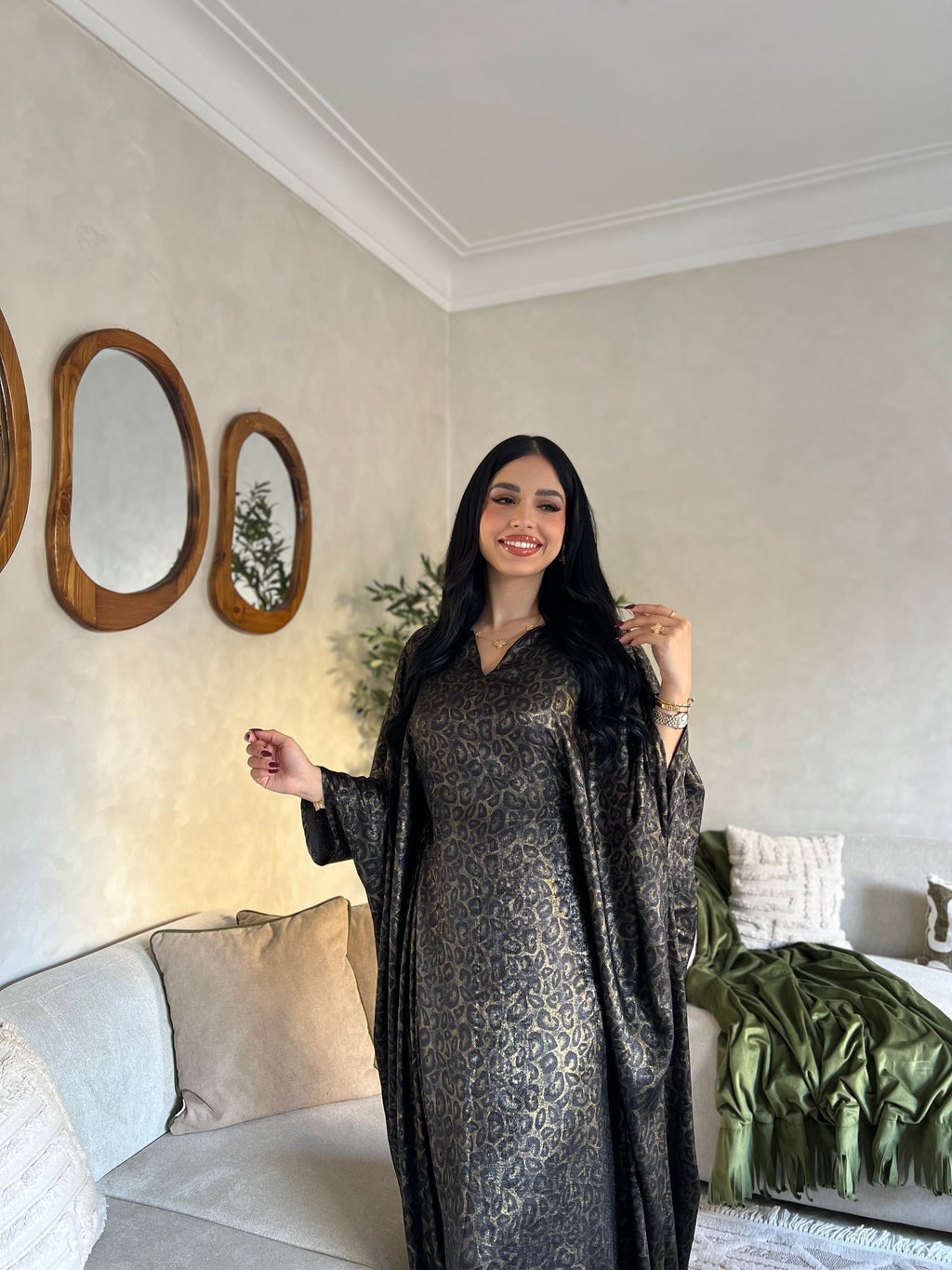 Robe d’hôtesse imprimé léopard