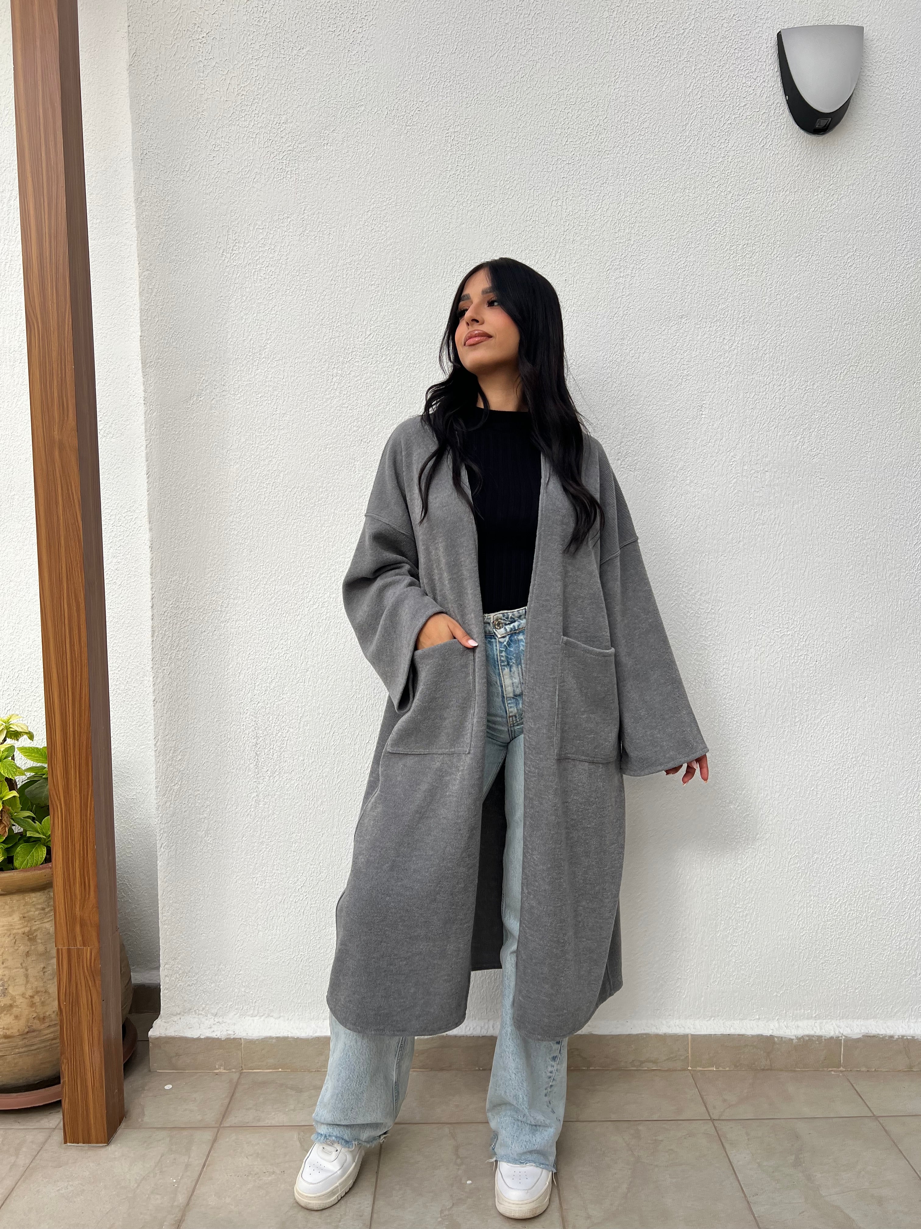 Gilet laine côtelé