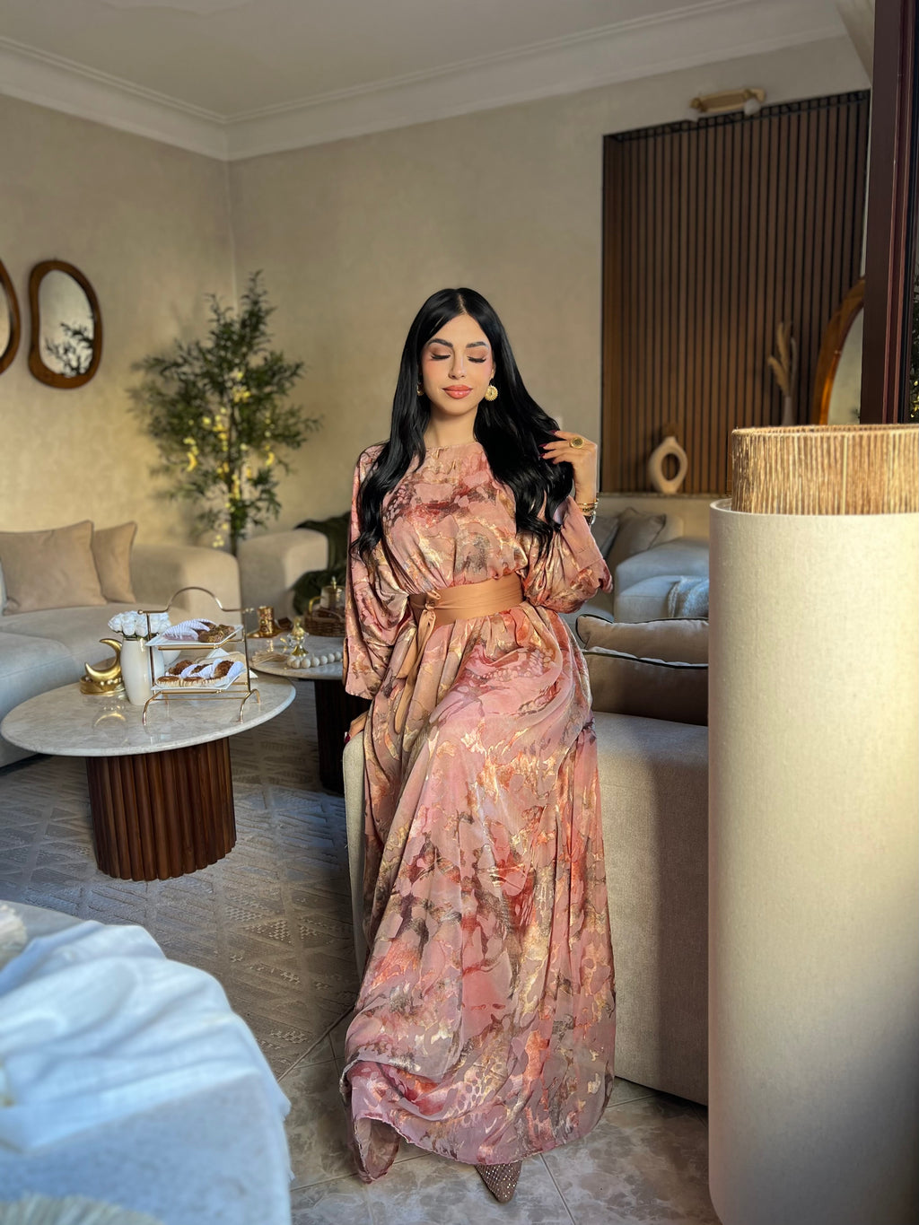 Gandoura mousseline de soie