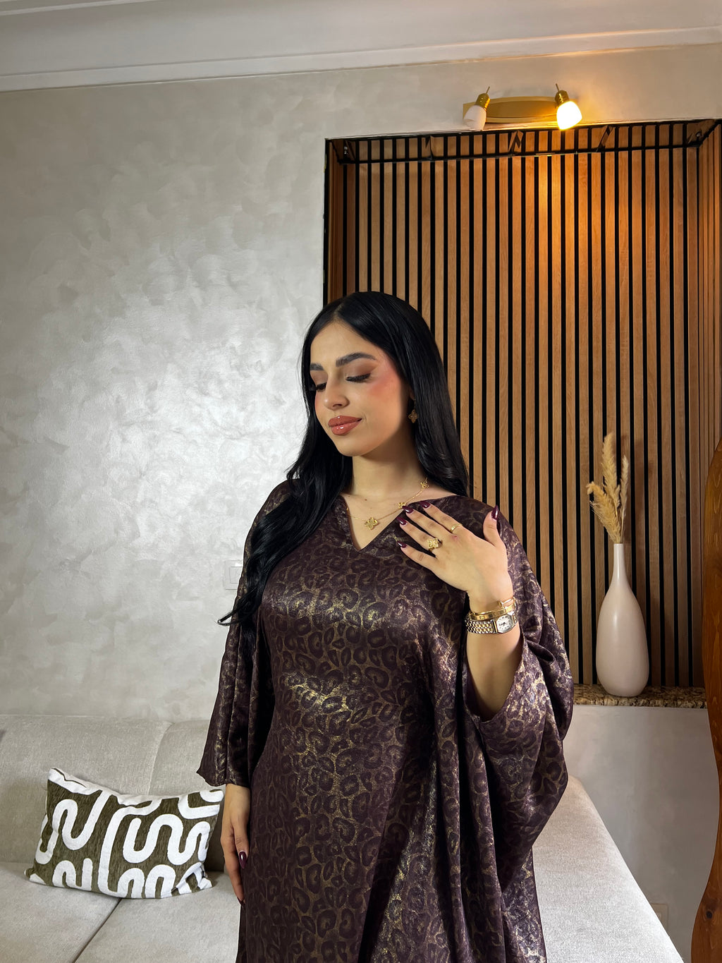 Robe d’hôtesse imprimé léopard