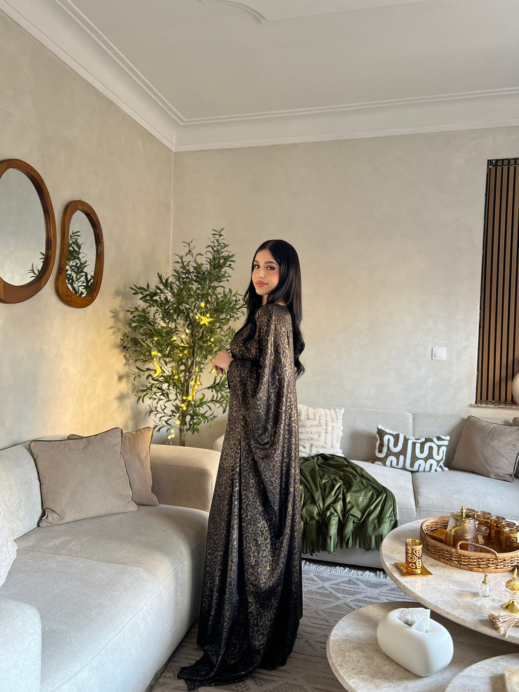 Robe d’hôtesse imprimé léopard