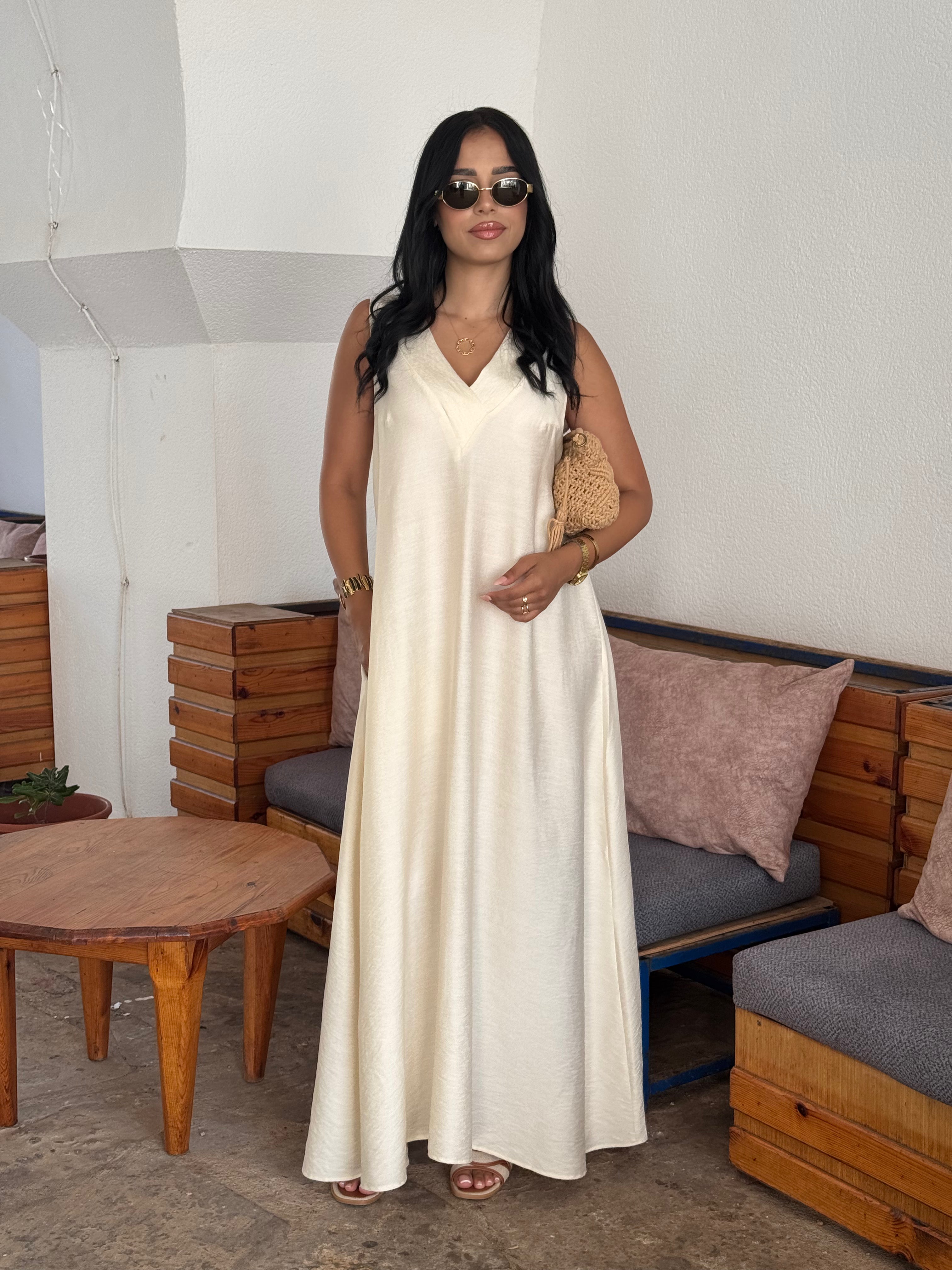 Robe lin froissé